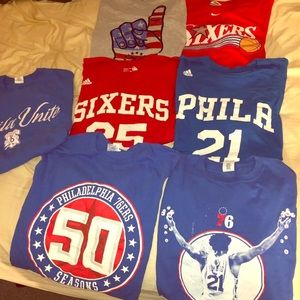 Philadelphia 76ers T-shirt bundle